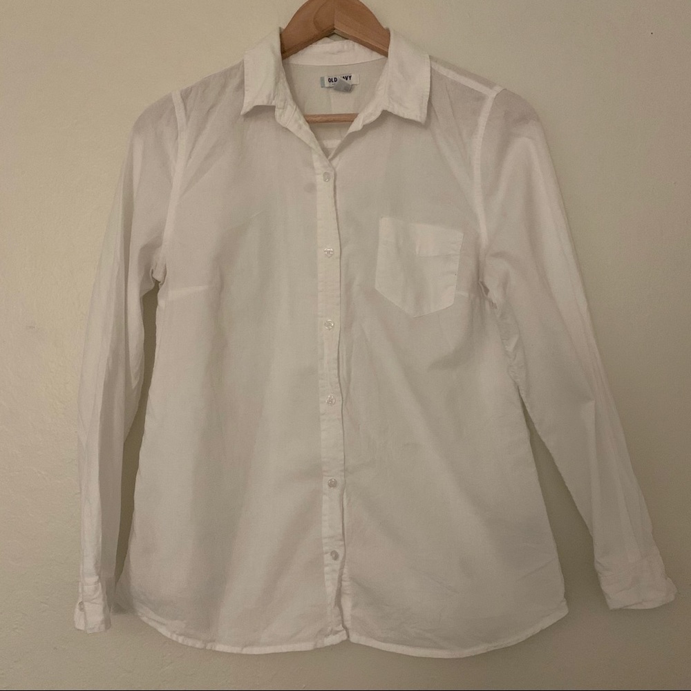 OLD NAVY white button down shirt